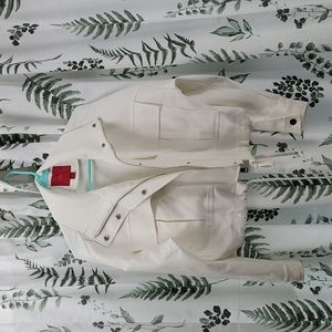 Jennifer Lopez White Bomber Jacket